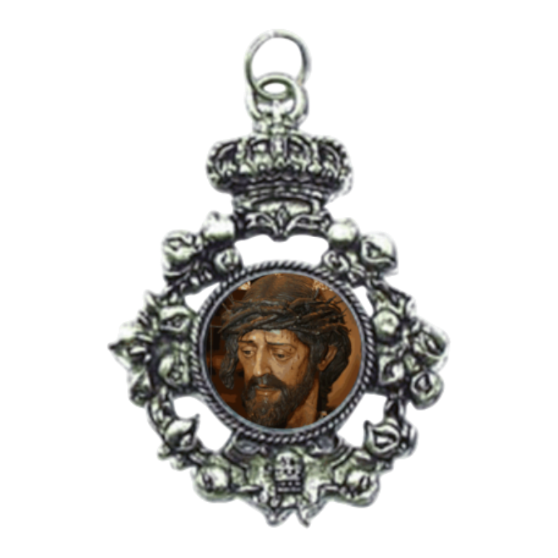 medalla cofrade con corona