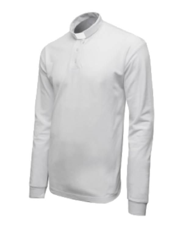 polo sacerdotal blanco