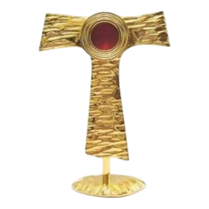 relicario en forma de cruz tau
